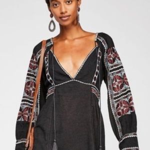 Free People All My Life Embroidered Dress.